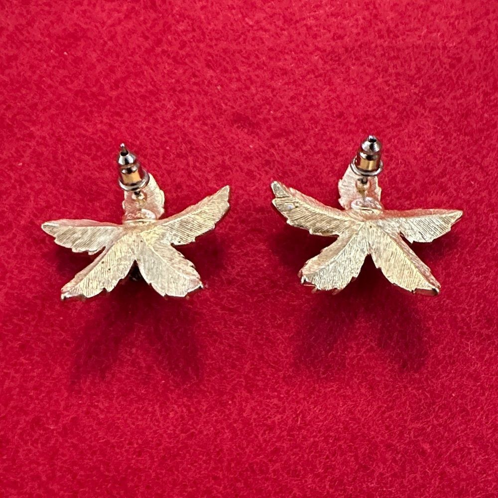 JOAN RIVERS Stamped Vintage Desert Cactus Bloom Earrings - Picture 5 of 8